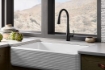 Picture of KOHLER Simplice® Pull-down kitchen sink faucet with three-function sprayhead - Matte Black