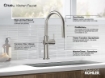 Picture of KOHLER Crue® Pull-down kitchen sink faucet with three-function sprayhead -Vibrant Stainless