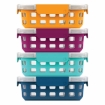 Picture of Ello 2-Compartment Glass Food Containers, 8-piece set Multi-Color Silicon Sleeve