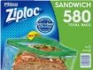 Picture of Ziploc Easy Open Tabs Sandwich Bags 580, 145 Count (Pack of 4)