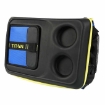 Picture of Titan 50-Can Collapsible Cooler TableTop™ with 2 Drink Holders & Lid - Blue & Black