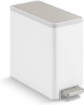 Picture of Kohler 2.5 gallon Slim Step Trash Can - White + Stainless Steel