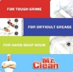 Picture of Mr. Clean Magic Eraser Variety Pack, Extra Durable, Kitchen, and Febreze Lavender Bath Cleaning Pads, 11 pads 1239676