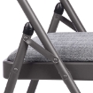 Picture of Maxchief Deluxe Upholstered Padded Folding Chair - Gray 