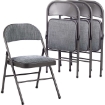 Picture of Maxchief Deluxe Upholstered Padded Folding Chair - Gray 