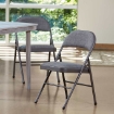 Picture of Maxchief Deluxe Upholstered Padded Folding Chair - Gray 