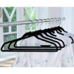 Picture of Space Saving Flocked Hangers - Non Slip Hangers 50 Pack - Black 