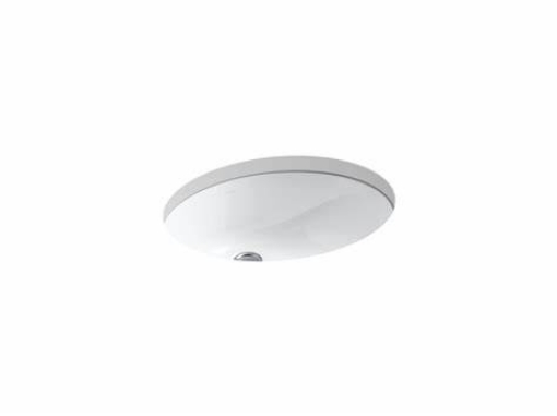 Picture of Kohler Caxton® Oval undermount bathroom sink with overflow - White