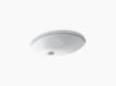 Picture of Kohler Caxton® 21-1/4" oval undermount bathroom sink  - white