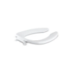 Picture of KOHLER Lustra Elongated toilet seat with check hinge - White