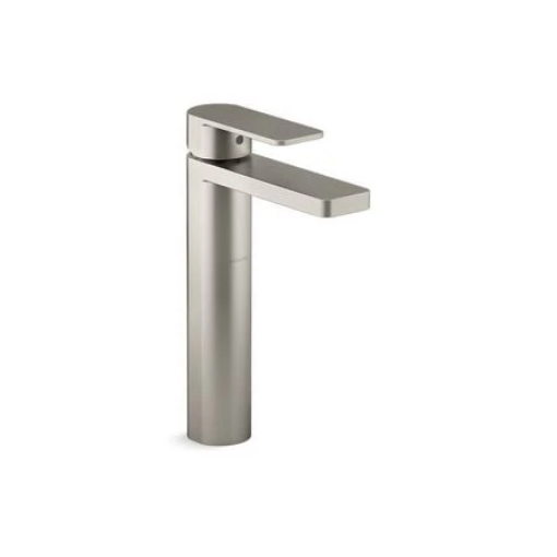 Picture of KOHLER Parallel Tall Single-Handle Bathroom Sink Faucet - Vibrant Brushed Nickel