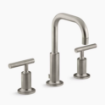 Picture of KOHLER Bathroom sink faucet with lever handles - Vibrant Brushed Nickel