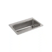 Picture of Kohler Verse™ 33" top-mount single-bowl kitchen sink - Stainless Steel