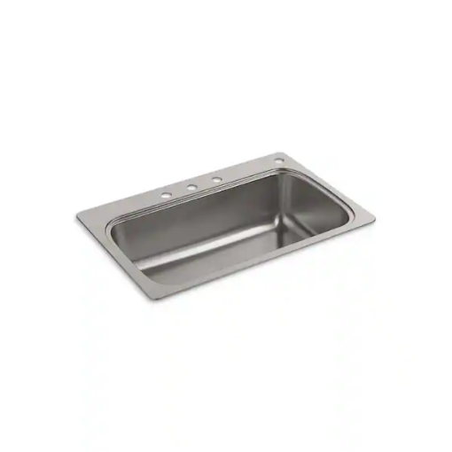 Picture of Kohler Verse™ 33" top-mount single-bowl kitchen sink - Stainless Steel