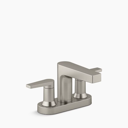 Picture of KOHLER Taut™ Centerset bathroom sink faucet - Vibrant Brushed Nickel