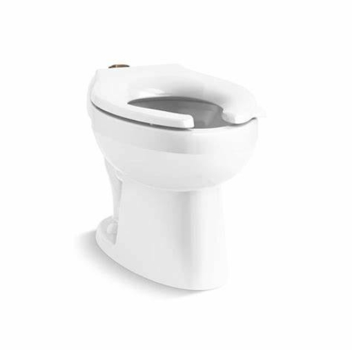 Picture of KOHLER Wellcomme™ Ultra Floor-mount top spud flushometer bowl - White