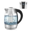 Picture of Chefman 1.8L Glass Electric Kettle with Tea Infuser - Silver 