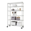 Picture of TRINITY 6-Tier Wire Shelving Rack, 48" x 18" x 72" NSF, Includes Wheels 