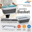 Picture of Pop & Load Collapsible Space Saving Laundry Basket 58 L (1.65 Bushels) of clothing- Gray 187529