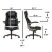 Picture of La-Z-Boy Manager Chair with Adjustable Headrest - Black 