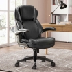 Picture of La-Z-Boy Manager Chair with Adjustable Headrest - Black 