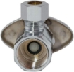 Picture of Eastman 1/2 in. Nom Sweat Inlet x 3/8 in. O.D. Comp x 3/8 in. O.D. Comp Dual Outlet Multi-Turn Valve 