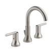 Picture of Delta Trinsic Two Handle Widespread Bathroom Faucet - Stainless Steel