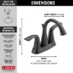 Picture of Delta Lahara Two Handle Centerset Bathroom Faucet - Venetian Bronze 2538-RBMPU-DST