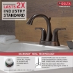 Picture of Delta Lahara Two Handle Centerset Bathroom Faucet - Venetian Bronze 2538-RBMPU-DST