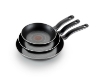 Picture of T-fal Titanium Specialty Nonstick, 8", 9.5" & 11" Fry Pan Set, 3-Piece Set - Black