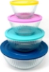 Picture of Pyrex 8-piece Glass Mixing Bowl Set (Limited Edition) - Assorted Colors Lids 