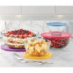 Picture of Pyrex 8-piece Glass Mixing Bowl Set (Limited Edition) - Assorted Colors Lids 