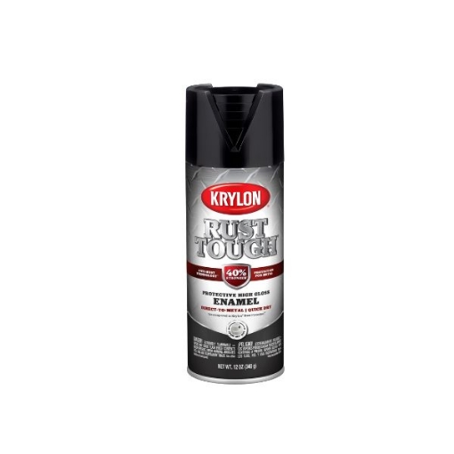 Picture of Krylon Rust Tough Protective Semi-Flat 12 oz - Black 