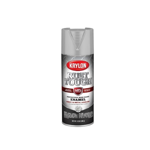 Picture of Krylon Rust Tough Protective High-Gloss 12 oz - Battleship Gray 