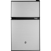 Picture of GE Appliances 3.1 Cu. Ft. Double-Door Compact Refrigerator - Clean steel