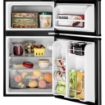 Picture of GE Appliances 3.1 Cu. Ft. Double-Door Compact Refrigerator - Clean steel