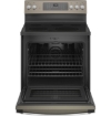 Picture of GE® 30" Free-Standing Electric Convection Range - Fingerprint Resistant Slate 