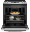 Picture of GE® 30" Slide-In Electric Convection Range with No Preheat Air Fry - Stainless Steel 