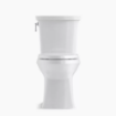 Picture of KOHLER Corbelle® Two-piece elongated toilet with skirted trapway - White 