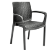 Picture of Voss Chair Guinea Rattan Style - Graphite/ Grey 