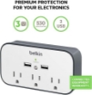 Picture of Belkin USB Wall Mount Surge Protector with Cradle 