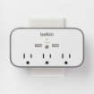 Picture of Belkin USB Wall Mount Surge Protector with Cradle 