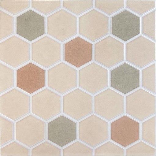 Picture of 12"X12" Ceramic Tile - Honeycomb  - 17 Pieces 