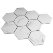 Picture of 12" x 12" Porcelain White Hexagon Mosiac - 1 Piece