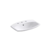 Picture of KOHLER Cimarron® 22-3/4" rectangle drop-in bathroom sink - White 