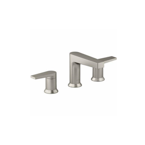 Picture of Kohler Bathroom Faucet with Pop-up Drain - Vibrant Brushed Nickel