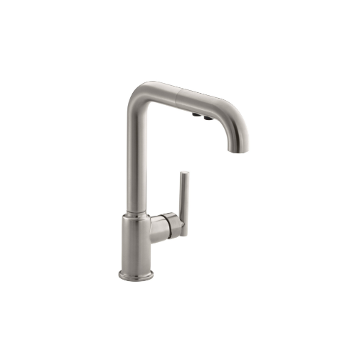 Picture of KOHLER Pull-out kitchen faucet with three-function sprayhead  - Vibrant Stainless