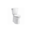 Picture of Betello® Two-piece elongated toilet with skirted trapway - White