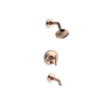 Picture of KOHLER Purist Rite-Temp® Pressure-Balancing Bath and Shower Faucet Trim - Vibrant Rose Gold