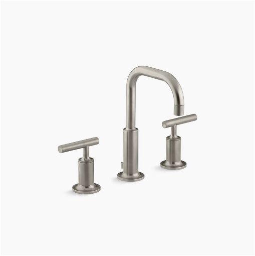 Picture of KOHLER Bathroom sink faucet with lever handles - Vibrant Brushed Nickel